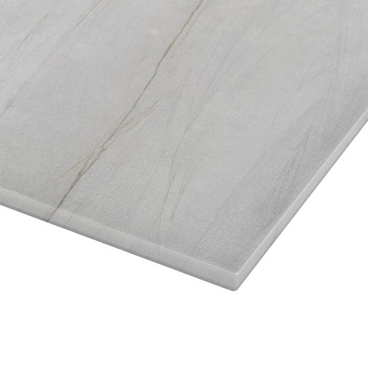 White Marble Grey Stone Cutting Board Snijplank (Hoek)