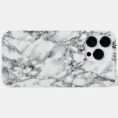 White Marble iPhone Case (Achterkant (horizontaal))