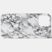 White Marble iPhone Case (Achterkant (horizontaal))