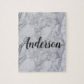 White Marble Jigzaag Puzzle Legpuzzel (Verticaal)