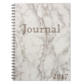 White Marble Journal Date notebook Notitieboek (Voorkant)