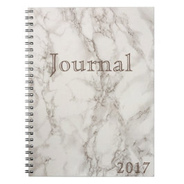 White Marble Journal Date notebook Notitieboek