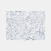 White Marble Kijk Fleece Deken (Voorkant (Horizontaal))
