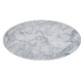 White Marble Kijk Glass Snijplank (Hoek)