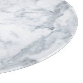 White Marble Kijk Glass Snijplank (Hoek)