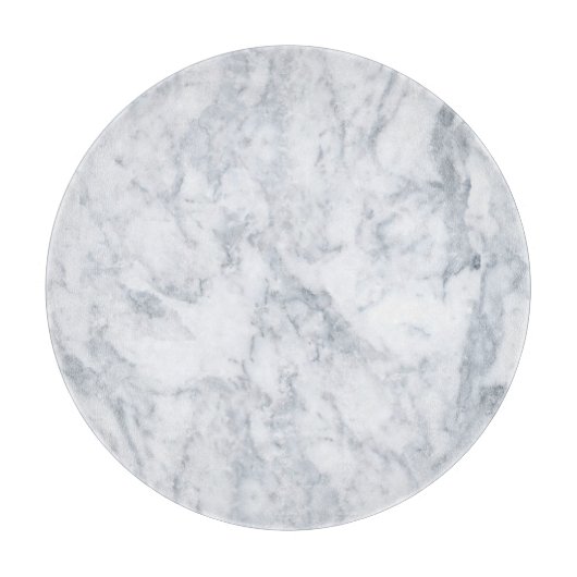 White Marble Kijk Glass Snijplank (Voorkant)