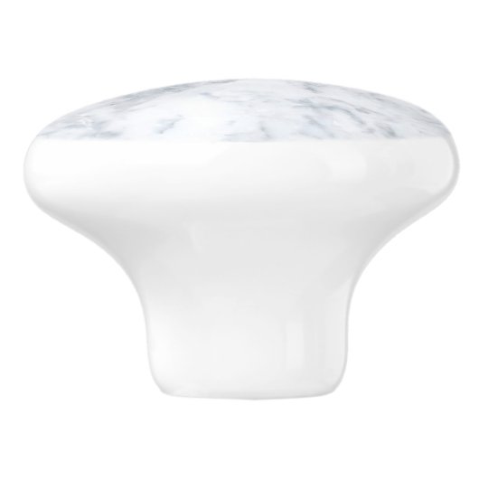 White Marble Kijk Keramische Knop (Zijkant)