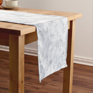 White Marble Kijk Korte Tafelloper