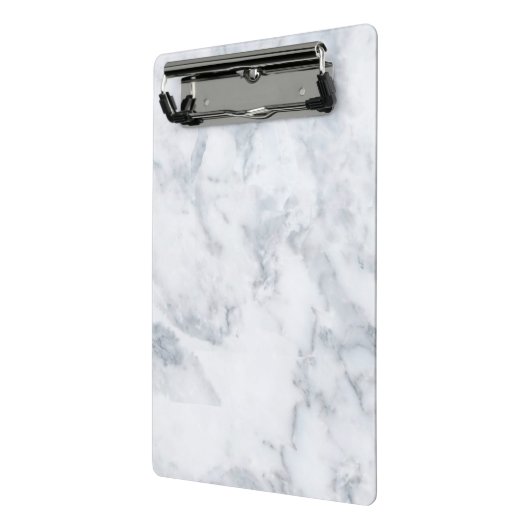 White Marble Kijk Mini Klembord (Angled2)