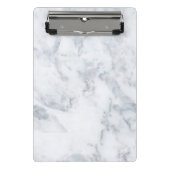 White Marble Kijk Mini Klembord (Voorkant)