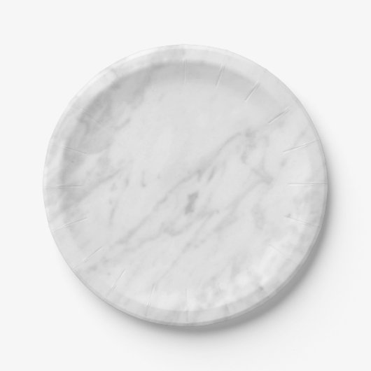 White Marble Kijk Papieren Bordje (Voorkant)