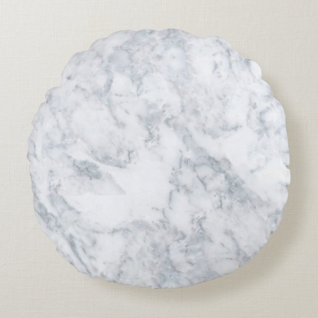 White Marble Kijk Rond Kussen (Voorkant)