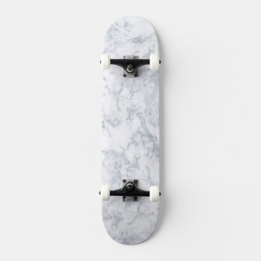 White Marble Kijk Skateboard (Voorkant)