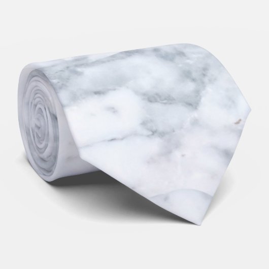 White Marble Kijk Stropdas (Opgerold)