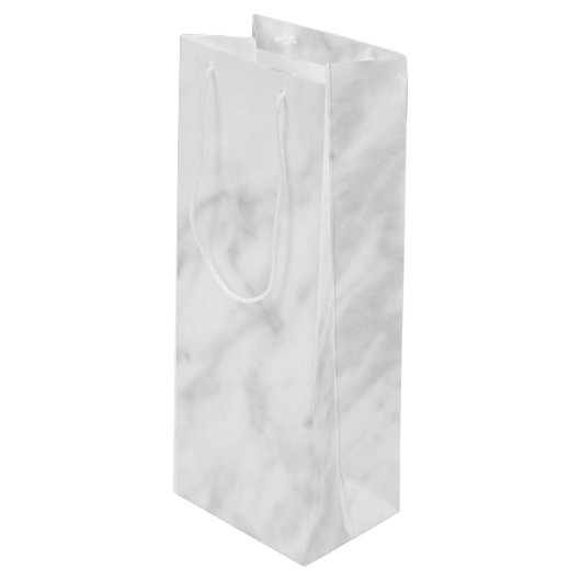 White Marble Kijk Wijn Cadeautas (Voorkant Gekanteld)