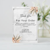 White Marble Minimalist Photo Wedding Bedankkaart (Staand voorkant)