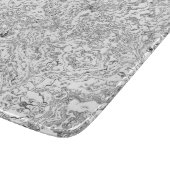 White marble Modern Natuur Natural Stone Snijplank (Hoek)