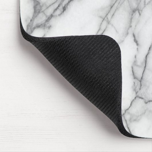 White Marble Mouse Pad Muismat (Hoek)