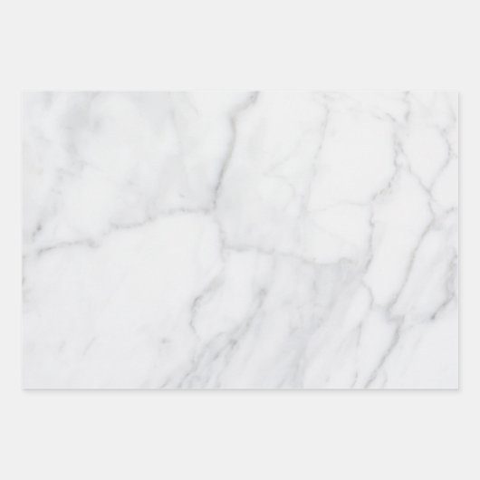 White marble Pattern Boho Chic Inpakpapier Vel (Voorkant 3)