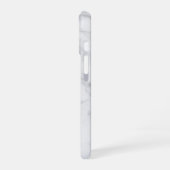 White marble Pattern Boho Chic iPhone 16 Hoesje (Linkerkant)