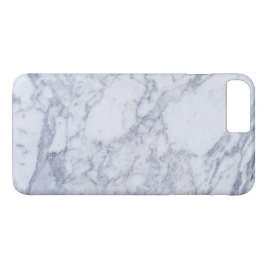 White Marble Pattern Phone Case (Achterkant (Horizontaal))
