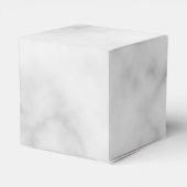 White Marble Persoonlijke Monogram en Naam Bedankdoosjes (Achterkant)