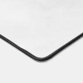 White Marble Persoonlijke Monogram en Naam Bureaumat (Hoek)