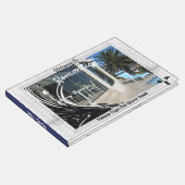 White Marble Photo Lijst op zwart Gastenboek (Hoek)