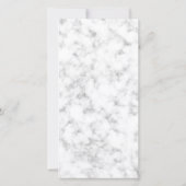 White Marble Photo Sympathie Bedankt (Achterkant)