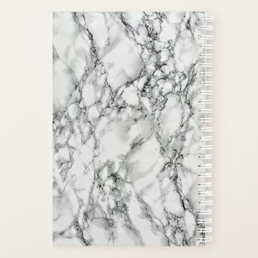 White marble Planner (Achterkant)
