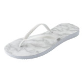 White Marble Print Teenslippers (Schuin)