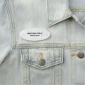 White Marble Professional Simple Sjabloon Modern Naamplaatje (In situ)