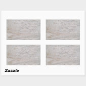 White Marble Rectangle Sticker (Vel)
