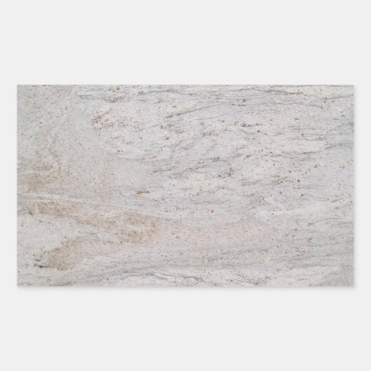 White Marble Rectangle Sticker (Voorkant)