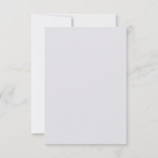 White marble Red Rose Bedankkaart (Achterkant)