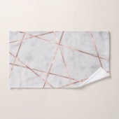 White marble Roos Gold Geo Glam #1 Bad Handdoek (Handdoek)