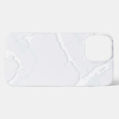 White Marble Scrap Elegant iPhone Hoesje (Achterkant horizontaal)