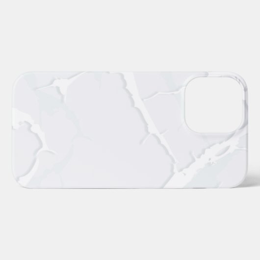 White Marble Scrap Elegant iPhone Hoesje (Achterkant horizontaal)