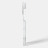 White Marble Script Specialized Monogram and Name iPhone Hoesje (Linkerkant)