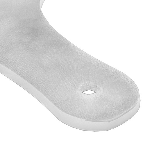 White Marble Script Specialized Monogram and Name Snijplank (Hoek)