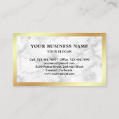 White marble Shotgun Rifle Pistool Shop Gunsmith Visitekaartje (Achterkant)