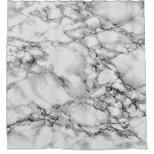 White Marble Shower Curtain Douchegordijn (Voorkant)
