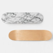 White Marble Skateboard (Horizontaal)