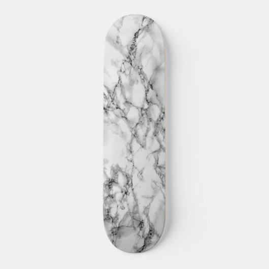 White Marble Skateboard (Voorkant)