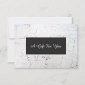 White Marble Spa and Salon Gift Certificate (Voorkant)