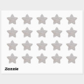White marble Star Sticker (Vel)