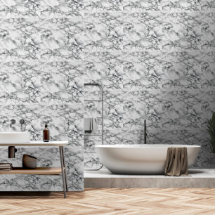 White marble Stone Behang