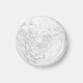White marble Stone Calm Magneet (Voorkant)