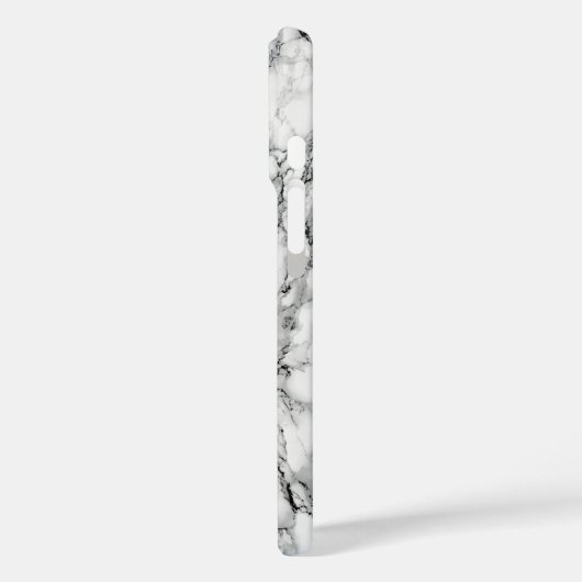 White marble Stone Case-Mate iPhone Case (Achterkant / Links)