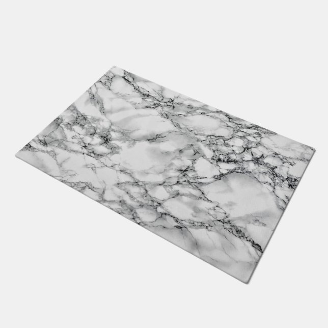 White Marble Stone Doormat - Modern Deurmat (Schuin)